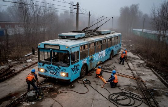 8a67ebd920fc11f09102ce8c825b7f82 Разделка троллейбуса на металлолом